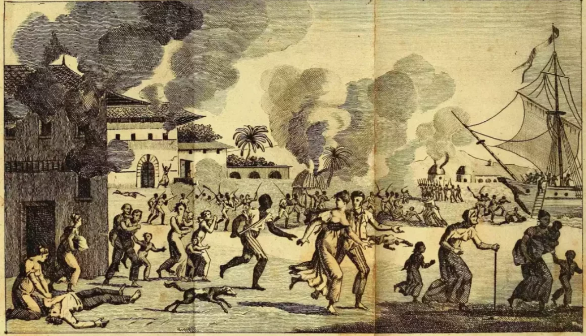 The Haitian revolution of enslaved Black people started in August 1791. Heritage Images / Getty Images